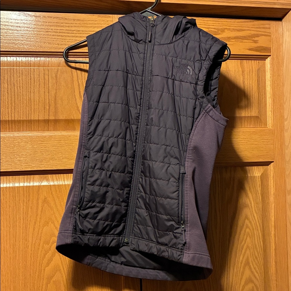 The North Face Dark Quilted Hooded Vest